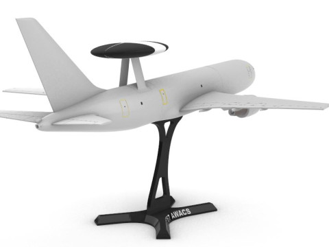 Boeing E-767 AWACS 3D Baskı Modeli