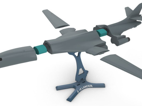 B-1B LANCER 1100 3D Baskı Modeli