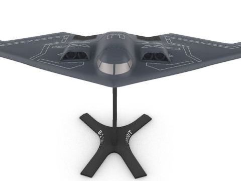 Dört ölçekte B-2 Ruhu 3D Baskı Modeli