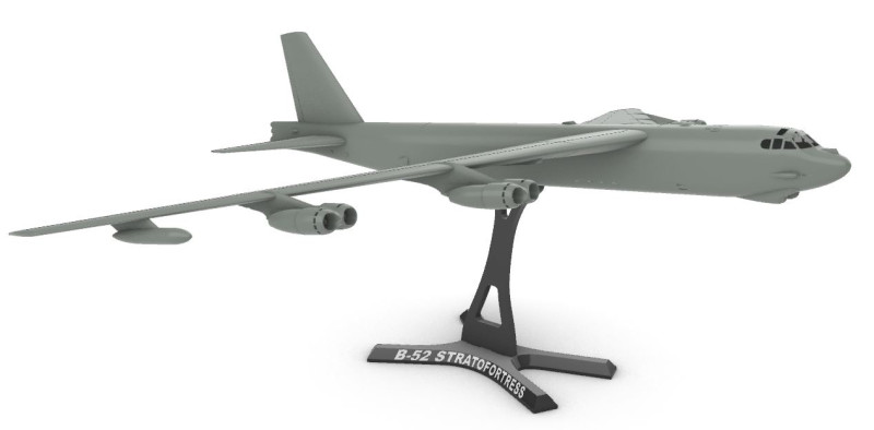 B-52 Stratofortezza 1120 Modello di stampa 3D .c4d .max .obj .3ds .fbx .stl .blend 
