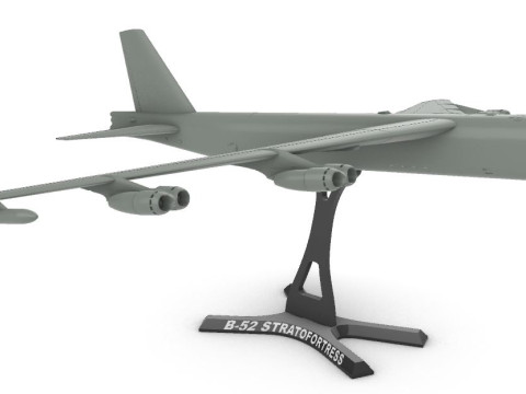 B-52 Stratofortress 1120 3D Baskı Modeli