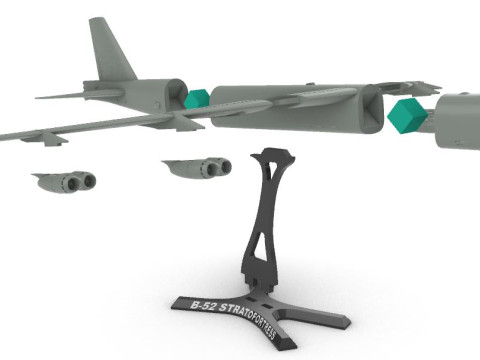 B-52 Stratofortezza 1120 Modello di stampa 3D