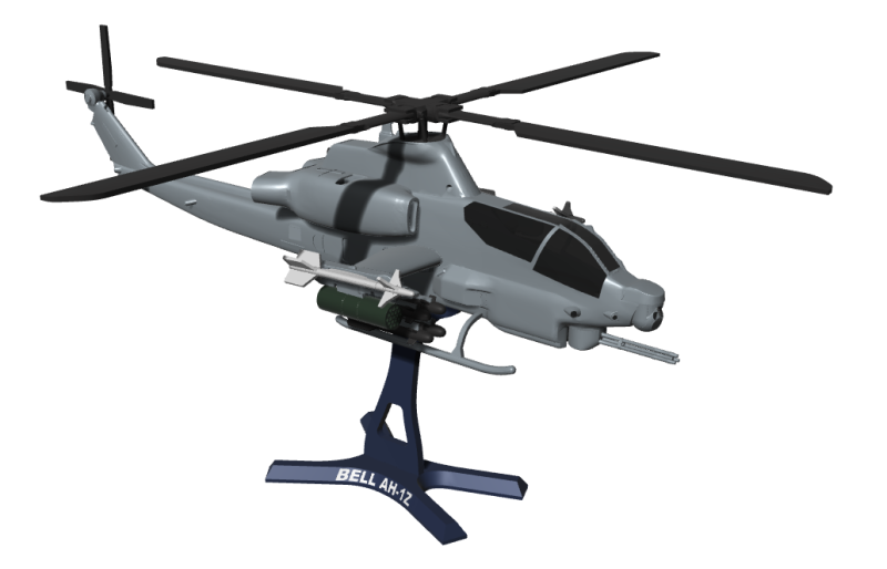 CAMPANA AH-1Z Modello di stampa 3D .c4d .max .obj .3ds .fbx .stl .blend 