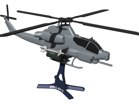 ÇAN AH-1Z 3D Baskı Modeli