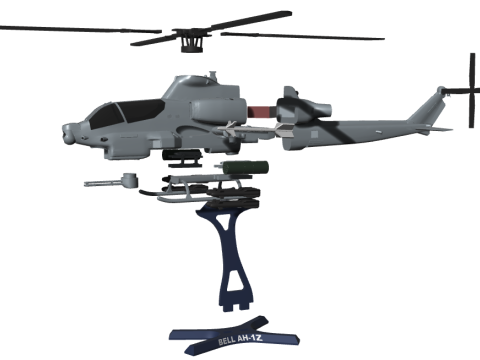 CAMPANA AH-1Z Modello di stampa 3D