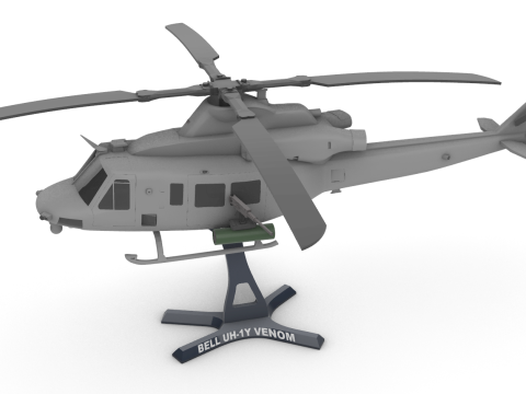 Bell UH-1Y Venom 3D Baskı Modeli