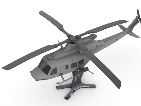 Bell UH-1Y Venom 3D Baskı Modeli