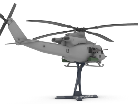 Bell UH-1Y Venom 3D Baskı Modeli