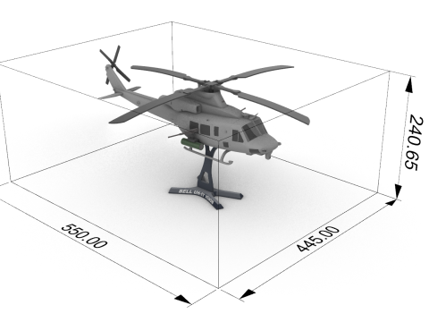 Bell UH-1Y Venom 3D Baskı Modeli