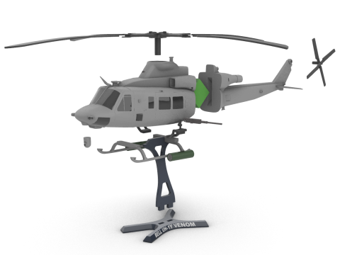 Bell UH-1Y Venom 3D Baskı Modeli