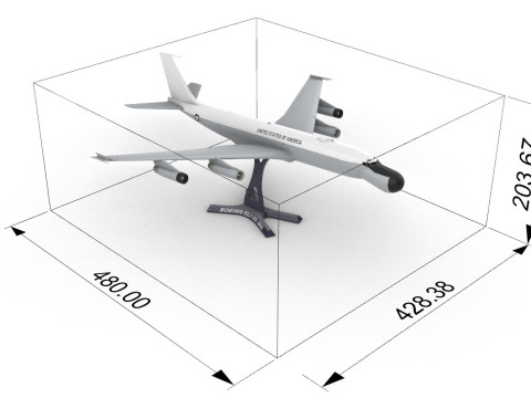 Boeing EC-135 ARIA 3D Baskı Modeli