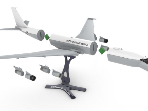 Boeing EC-135 ARIA 3D Baskı Modeli