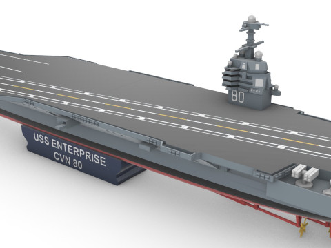 USS Enterprise CVN-80 1400 3D Druckmodell