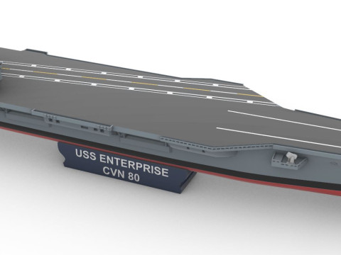 USS Enterprise CVN-80 1400 3D Druckmodell