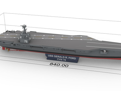 CVN-78 1400 Modèles 3D en vedette