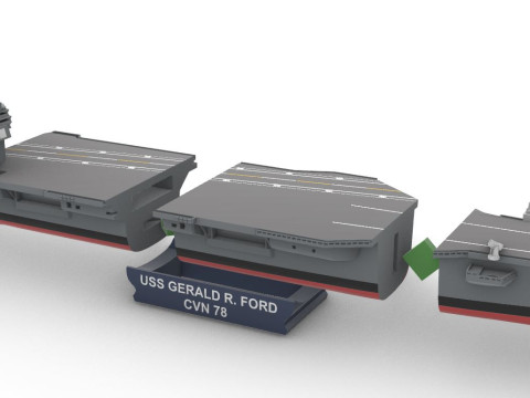 CVN-78 1400 Modèles 3D en vedette