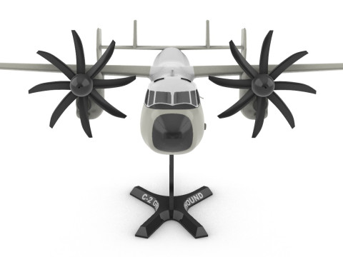 सी-2 ग्रेहाउंड 3D प्रिंट मॉडल