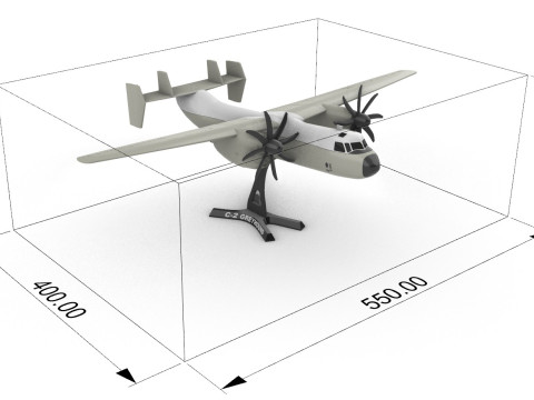 सी-2 ग्रेहाउंड 3D प्रिंट मॉडल