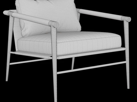 Four Hands Rowen Chair 3D Model