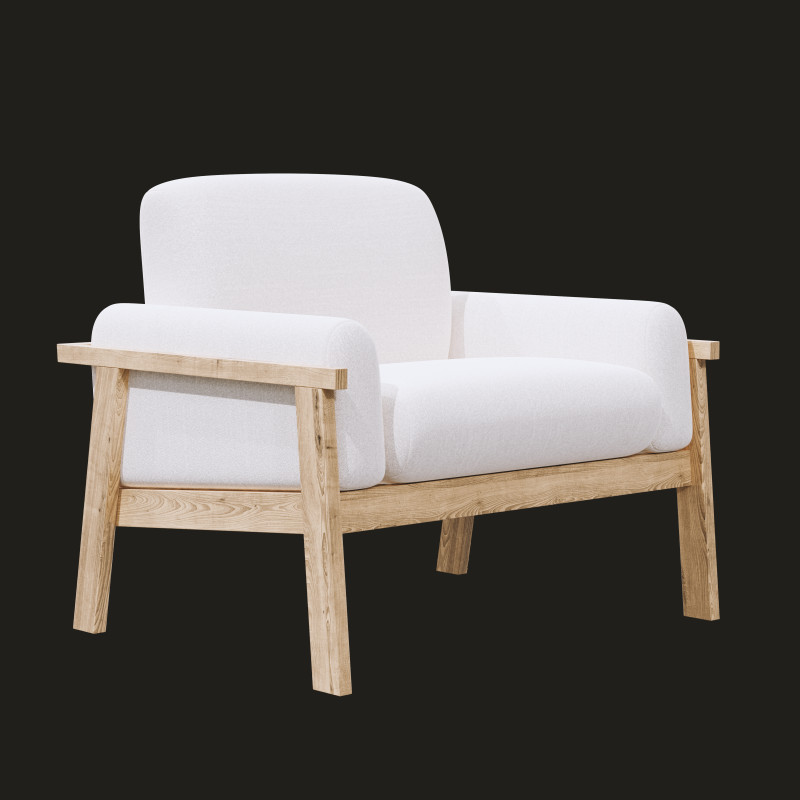 Armchair 1 Model 3D .c4d .max .obj .3ds .fbx .stl .blend 