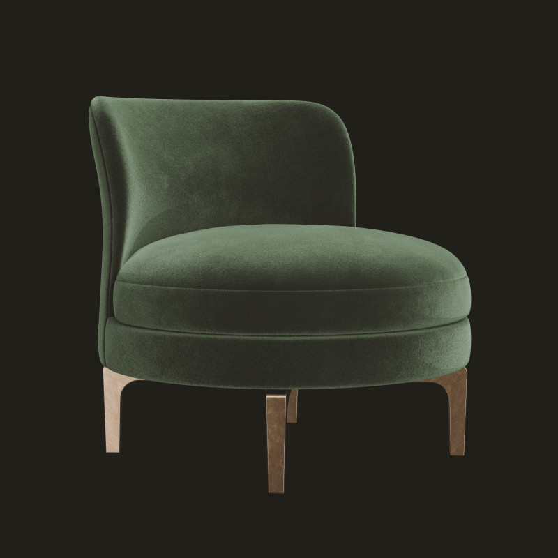 Armchair 2 Model 3D .c4d .max .obj .3ds .fbx .stl .blend 