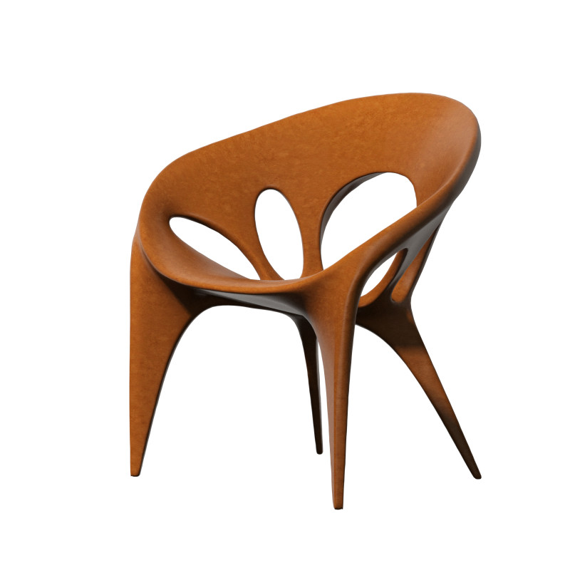 Modern art side chair 3D Model .c4d .max .obj .3ds .fbx .stl .blend 