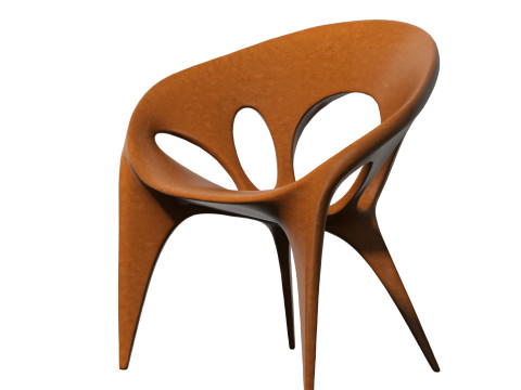 Modern art side chair 3Dモデル