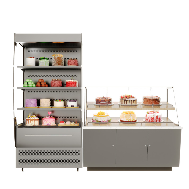 Modern cake display cabinet freezer 3D-Modell .c4d .max .obj .3ds .fbx .stl .blend 