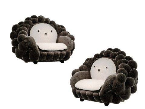 Modern children cartoon lazy sofa 3D Model