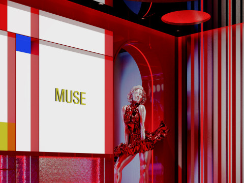 Modern metal style bar 3Dモデル