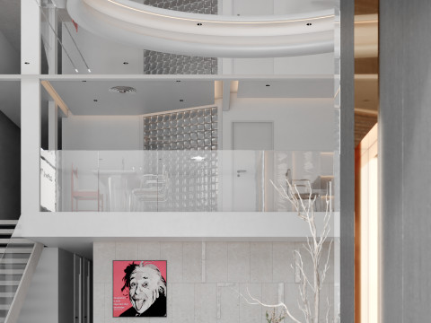 Modern minimalist coffee shop 3Dモデル