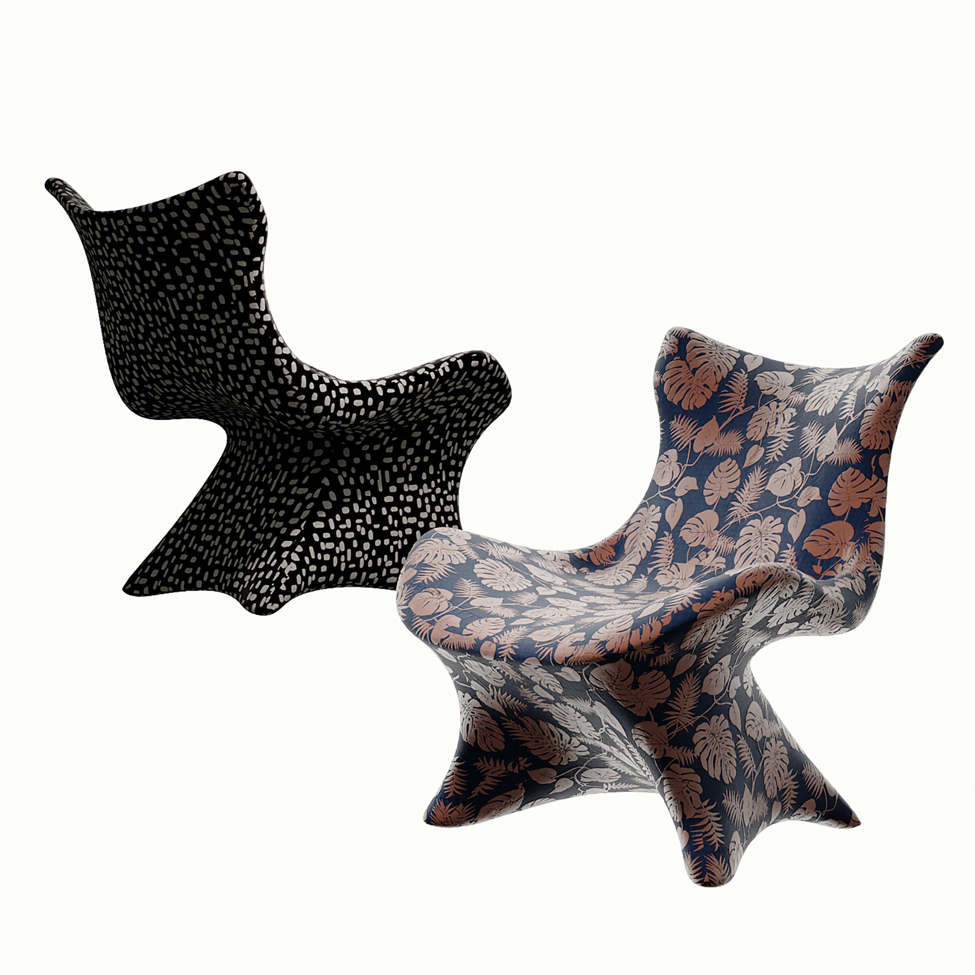 Modern shark lounger 3D Model .c4d .max .obj .3ds .fbx .stl .blend 