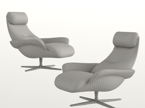 Modern lounge chairs 3Dモデル