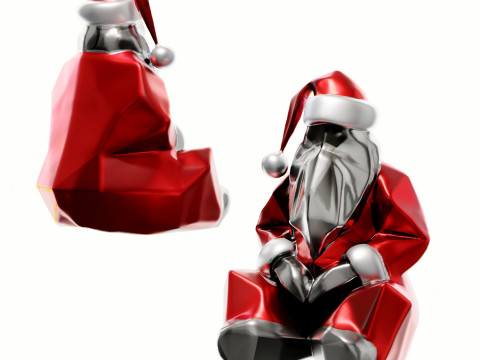 Modern cyberpunk Santa Claus 3Dモデル
