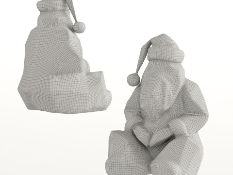 Modern cyberpunk Santa Claus 3Dモデル