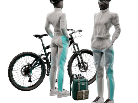 Modern Sports Cycling Sportswear Model 3Dモデル
