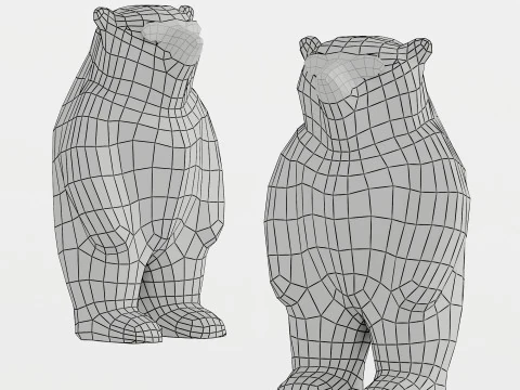 Modern trendy toy doll sculpture 3D Model