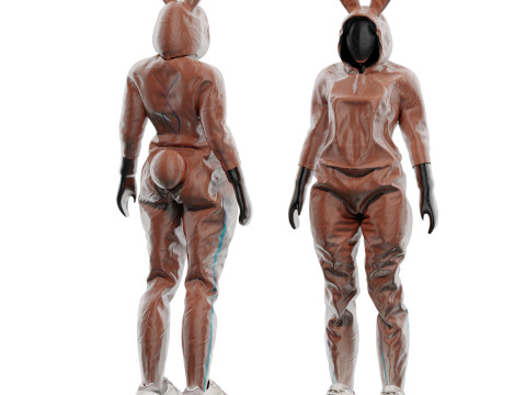 Modern sportswear model Bunny model Bunny Girl 3D Модель