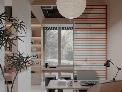 Parco moderno del bar del libro del caff&egrave; del paesaggio di architettura all'aperto Modello 3D