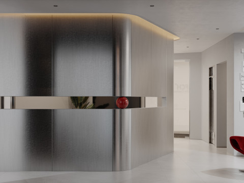 Modern office exhibition hall conference room live broadcast room chairman office-cr Modèle 3D