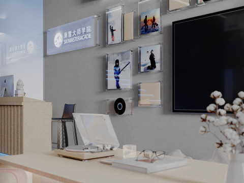 Modern sportswear store Sports outdoor ski equipment-cr 3D Modell