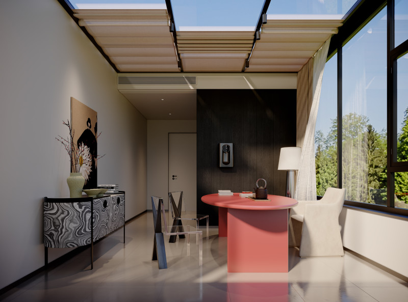 Modern sunroom tea room 3D 模型 .c4d .max .obj .3ds .fbx .stl .blend 