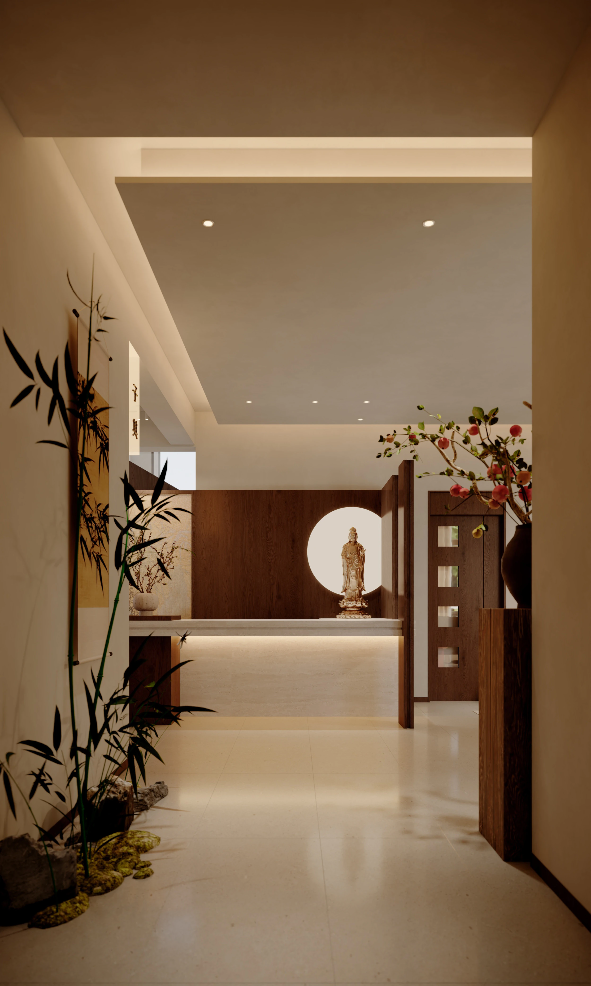 Wabi-sabi reception reception 3D Model .c4d .max .obj .3ds .fbx .stl .blend 