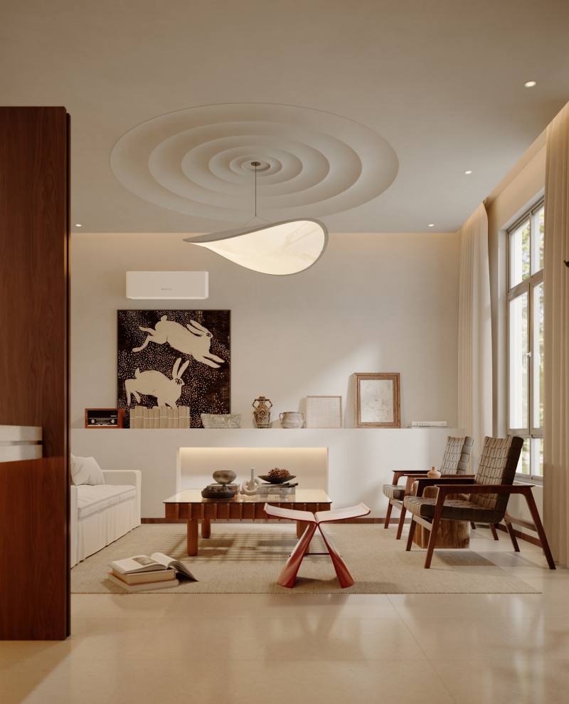 Wabi-sabi living room sofa coffee table combination 3D मॉडल .c4d .max .obj .3ds .fbx .stl .blend 