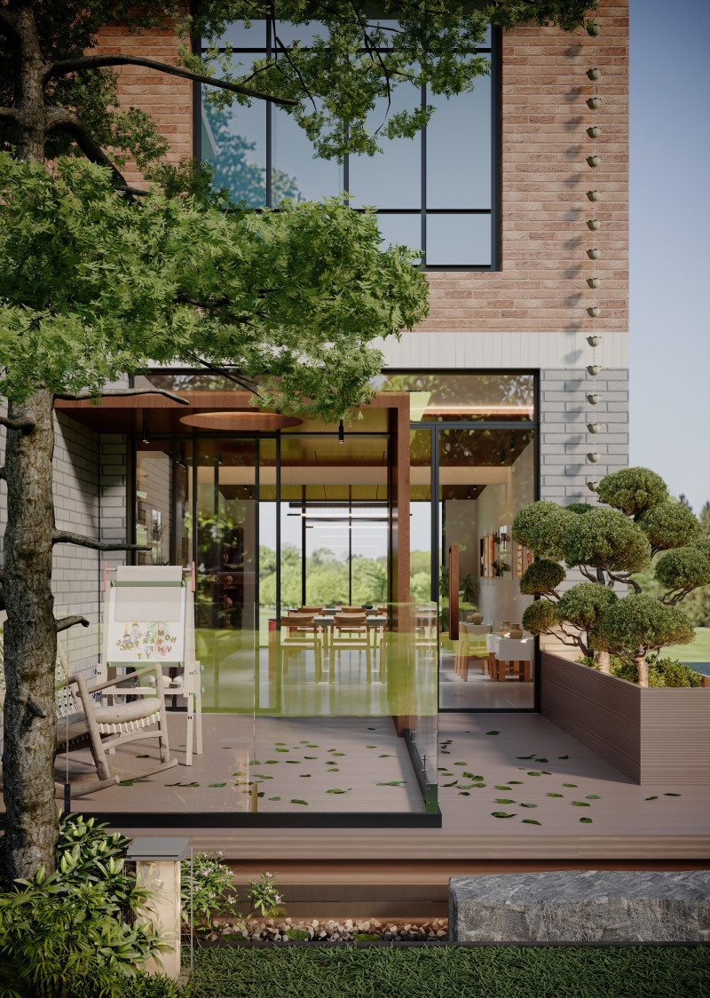 Wabi-sabi wind handicraft room garden balcony home view 3D-Modell .c4d .max .obj .3ds .fbx .stl .blend 