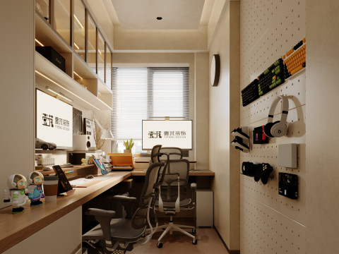 Modern entertainment game room e-sports room office 3Dモデル