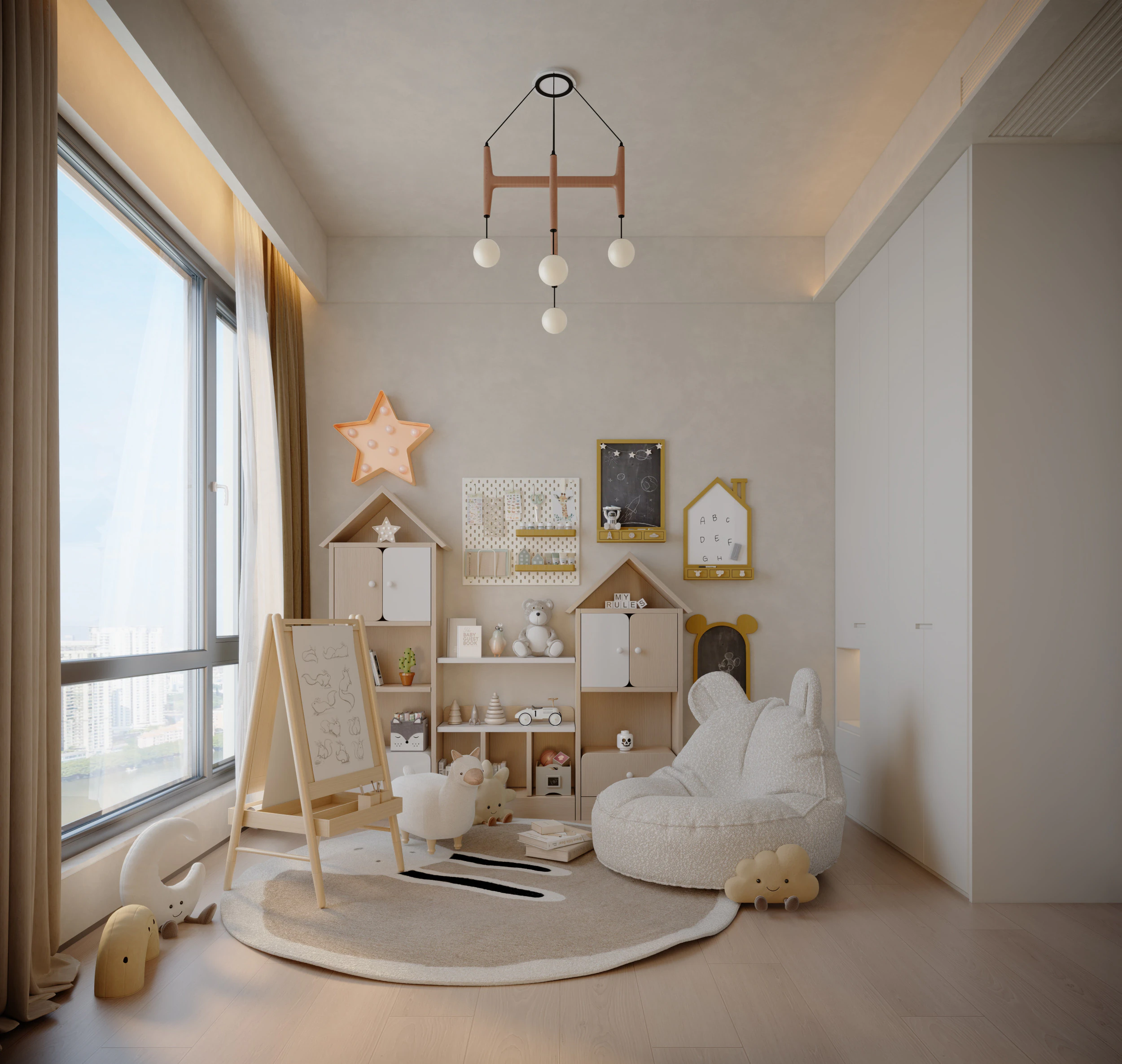 Modern childrens entertainment area 3D Model .c4d .max .obj .3ds .fbx .stl .blend 