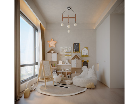 Modern childrens entertainment area 3Dモデル