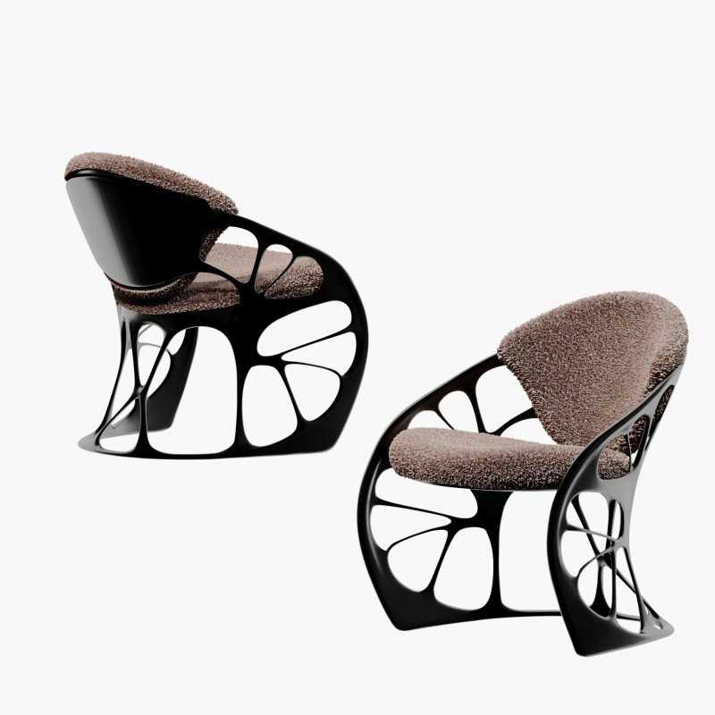 Modern light luxury lounge chairs side chairs dining chairs 3D Модель .c4d .max .obj .3ds .fbx .stl .blend 