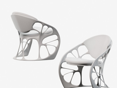 Modern light luxury lounge chairs side chairs dining chairs 3D Модель